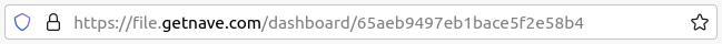 Screenshot of Nave dashboard ID in URL